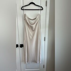 Park & Fifth Women’s Camden Dress Oyster Bubble Satin NWT Size XL